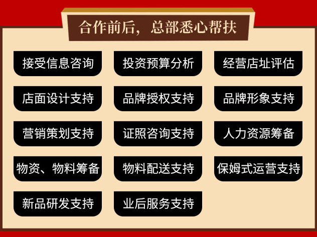 銅香來美蛙魚自助火鍋加盟，合作前后，總部悉心幫扶